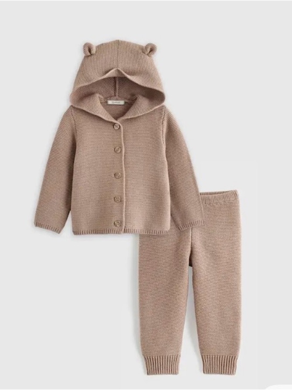 Quince Baby Organic Cotton Sweater Hoodie Set 3-6 Months